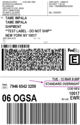 fedex standard overnight package